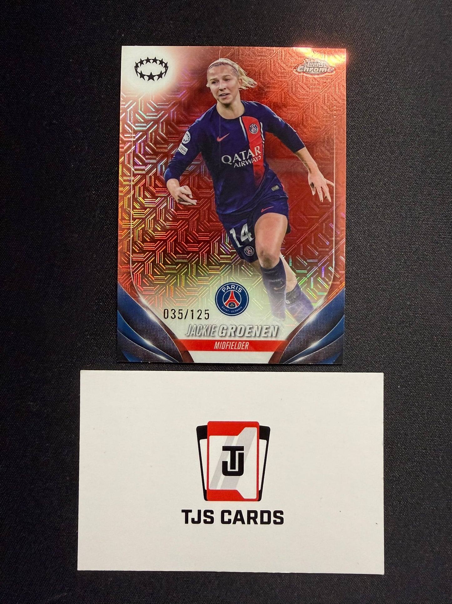 Jackie Groenen - Rose Gold Mojo /125 - TOPPS Chrome UWCL 2023/24