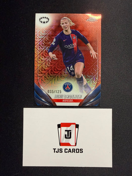 Jackie Groenen - Rose Gold Mojo /125 - TOPPS Chrome UWCL 2023/24