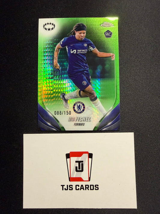 Mia Fishel - Rookie Green Prism /150 - TOPPS Chrome UWCL 2023/24