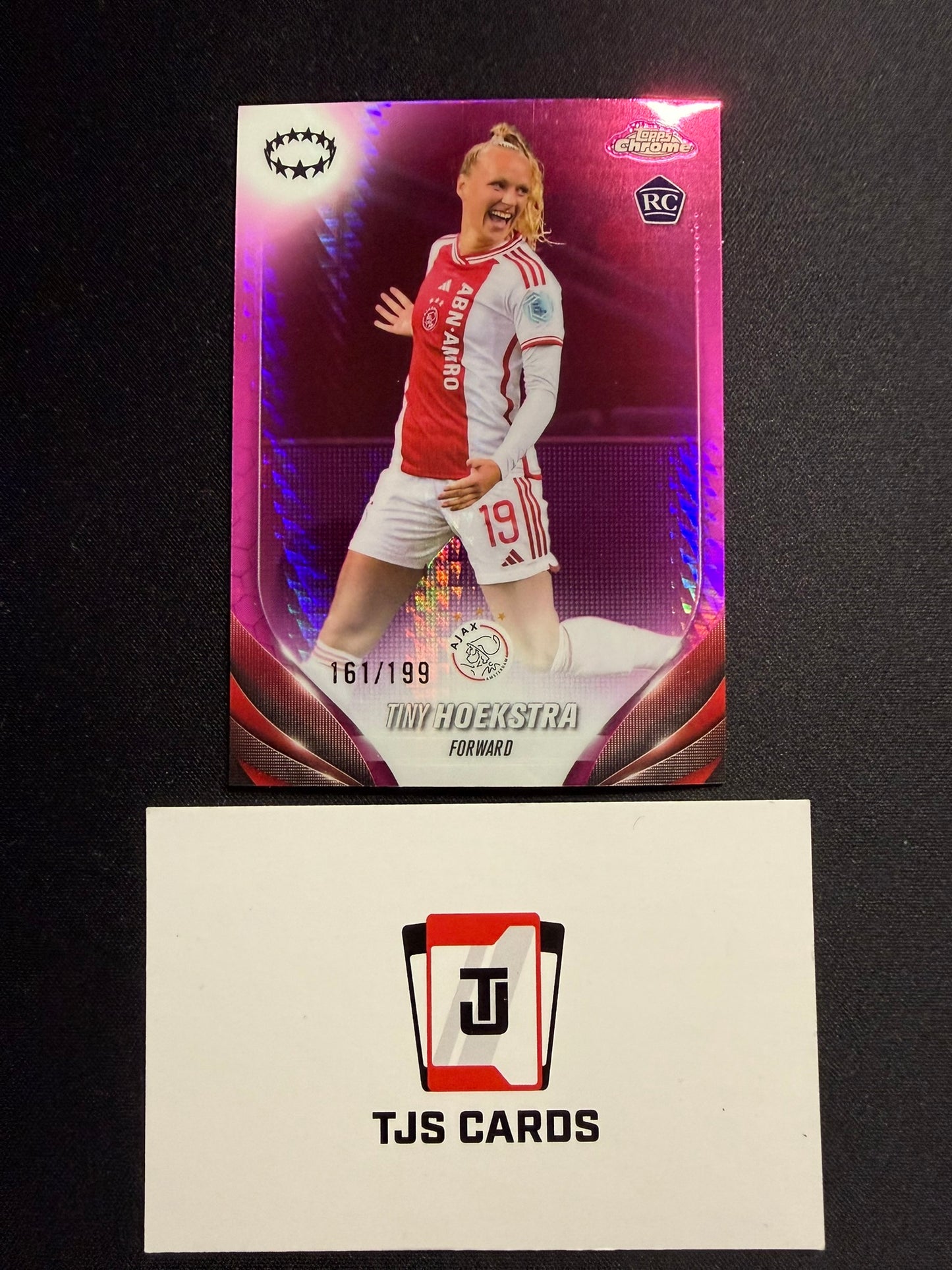 Tiny Hoekstra - Rookie Pink Prism /199 - TOPPS Chrome UWCL 2023/24
