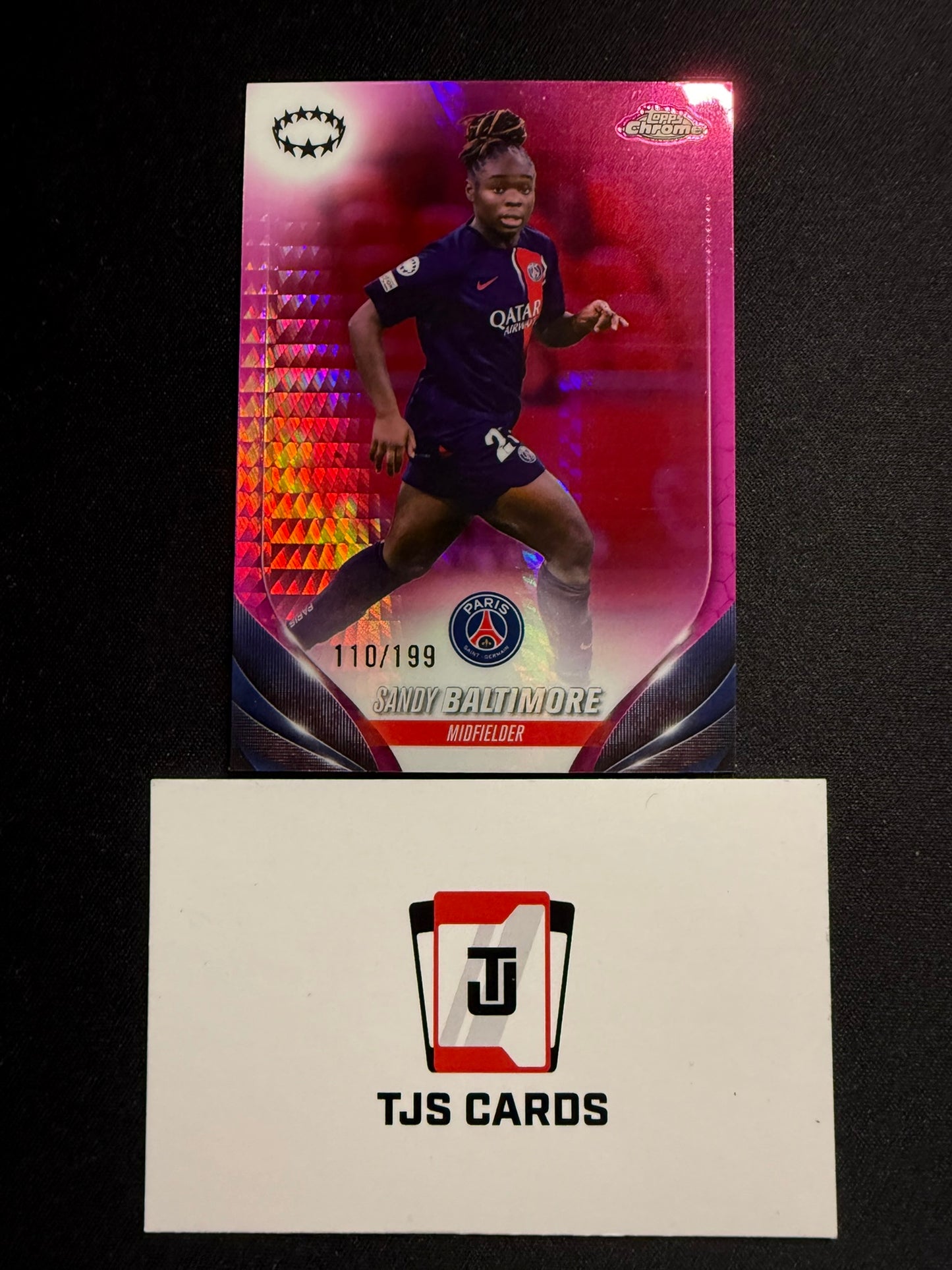 Sandy Baltimore - Pink Prism /199 - TOPPS Chrome UWCL 2023/24
