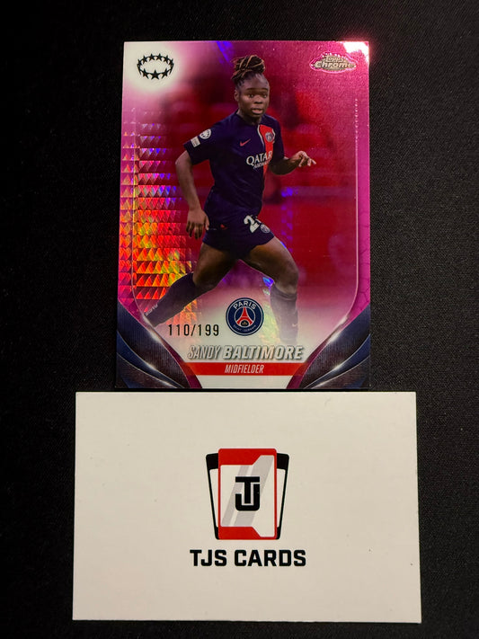 Sandy Baltimore - Pink Prism /199 - TOPPS Chrome UWCL 2023/24