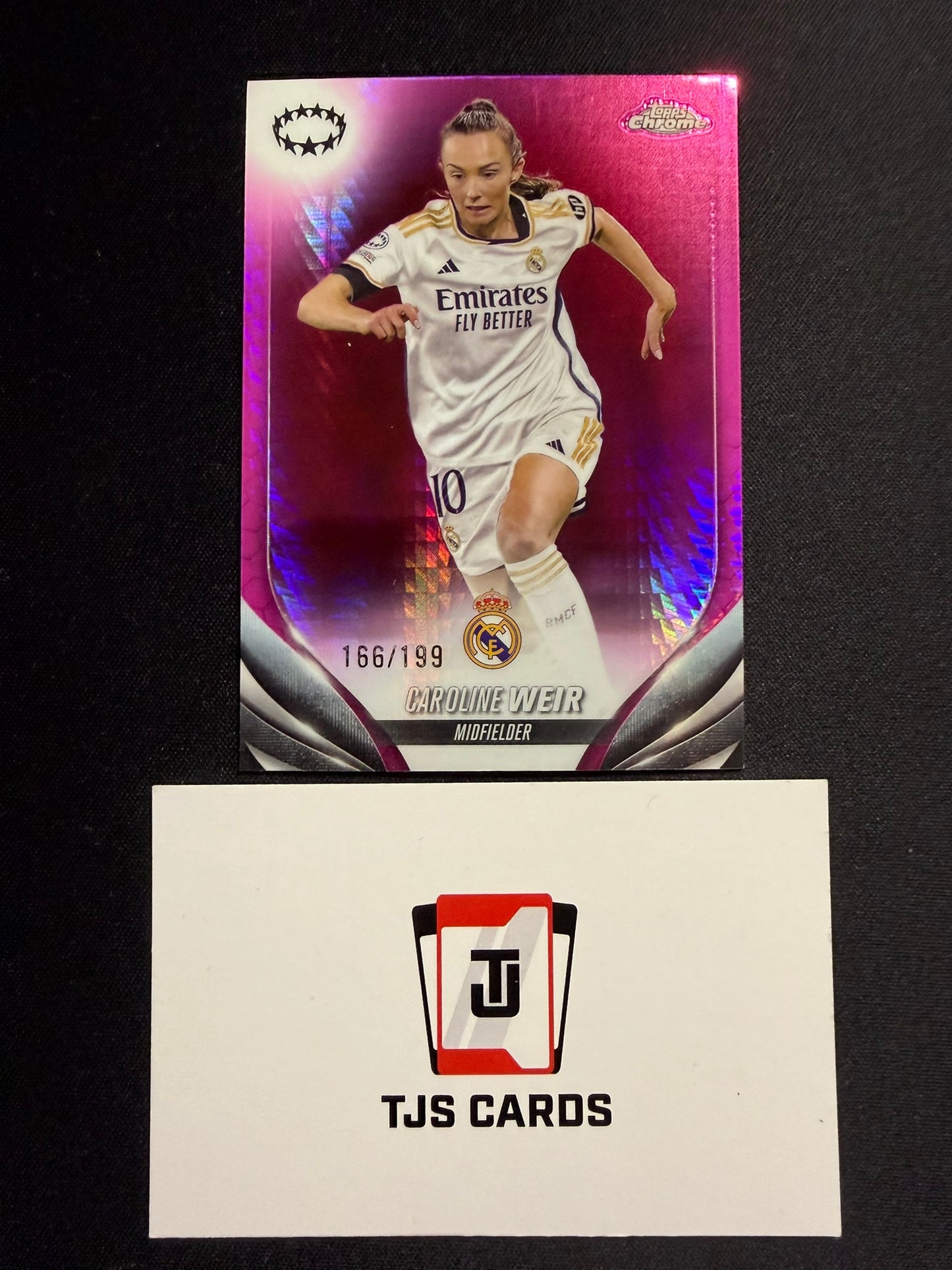 Caroline Weir - Pink Prism /199 - TOPPS Chrome UWCL 2023/24