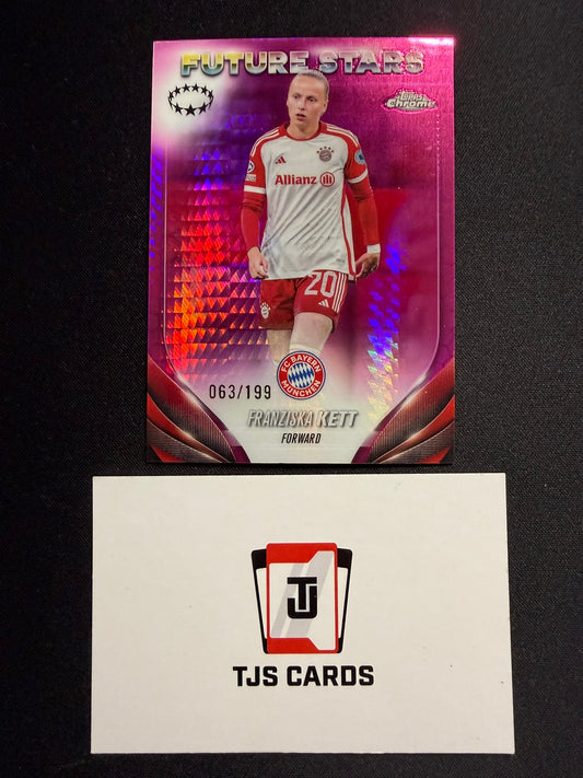 Franziska Kett - Pink Prism /199 - TOPPS Chrome UWCL 2023/24