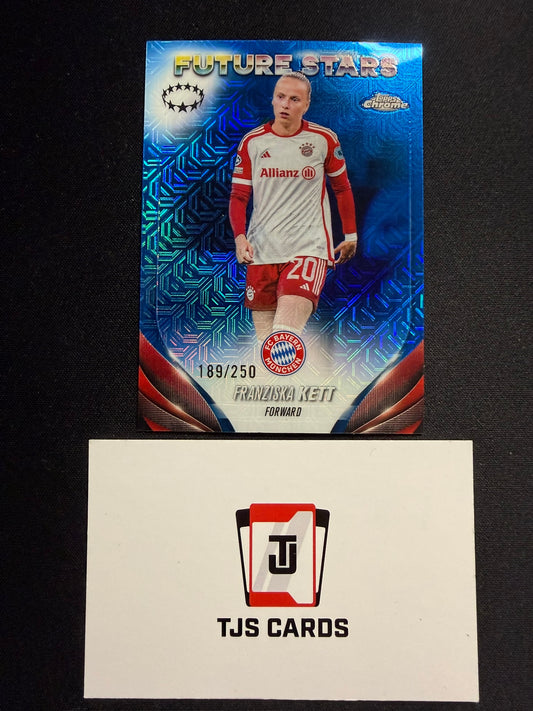 Franziska Kett - Blue Mojo /250 - TOPPS Chrome UWCL 2023/24