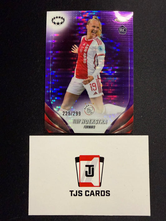 Tiny Hoekstra - Rookie Purple Pulsar /299 - TOPPS Chrome UWCL 2023/24