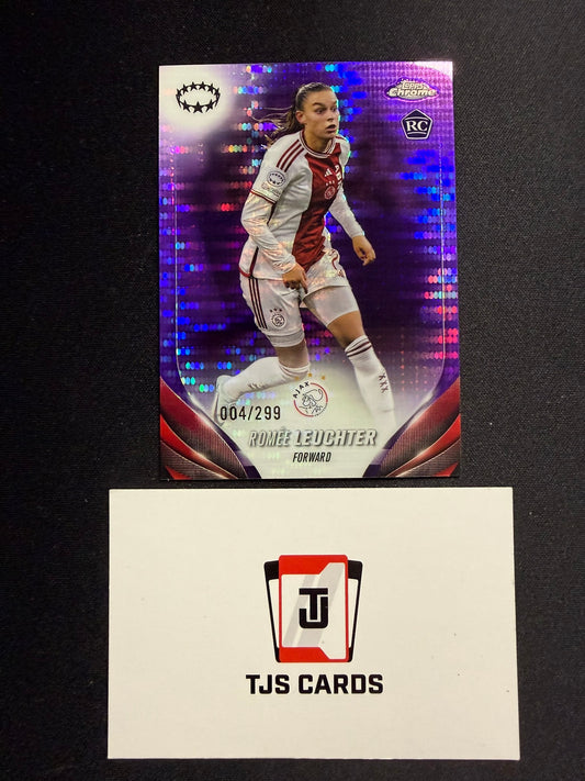 Romee Leuchter - Rookie Purple Pulsar /299 - TOPPS Chrome UWCL 2023/24