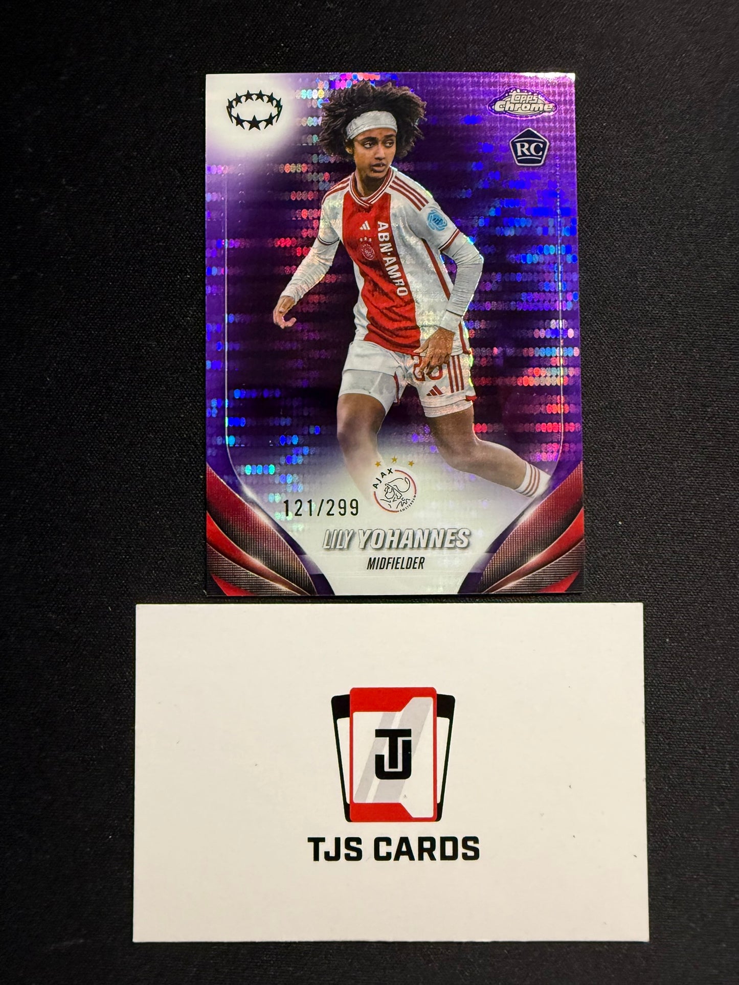 Lily Yohannes - Rookie Purple Pulsar /299 - TOPPS Chrome UWCL 2023/24