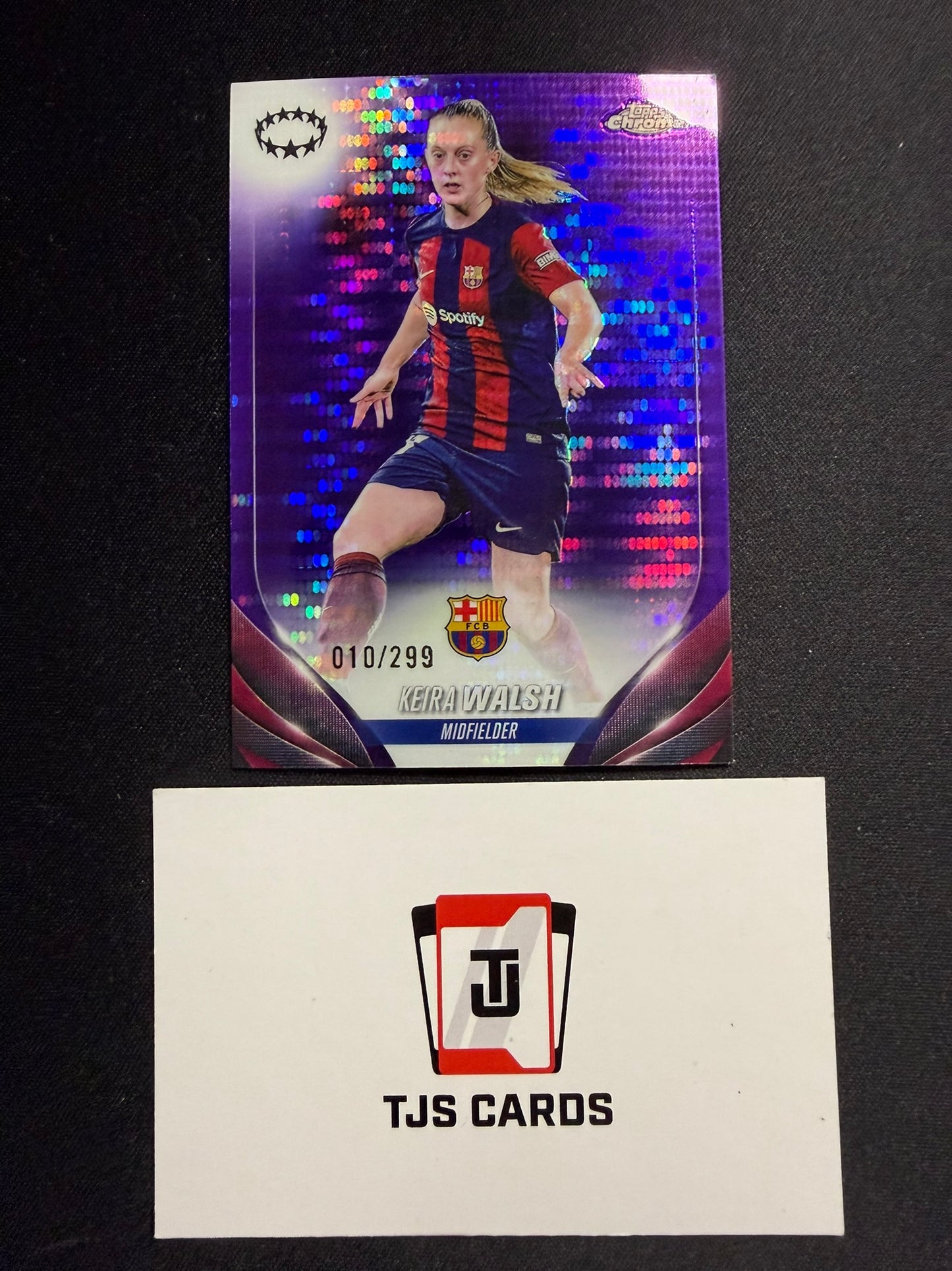 Keira Walsh - Purple Pulsar /299 - TOPPS Chrome UWCL 2023/24