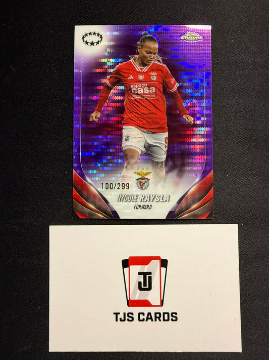 Nycole Raysla - Purple Pulsar /299 - TOPPS Chrome UWCL 2023/24