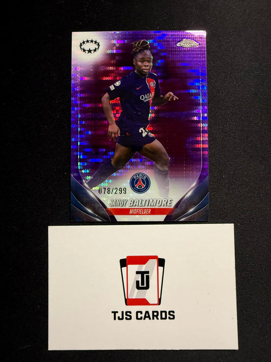 Sandy Baltimore - Purple Pulsar /299 - TOPPS Chrome UWCL 2023/24