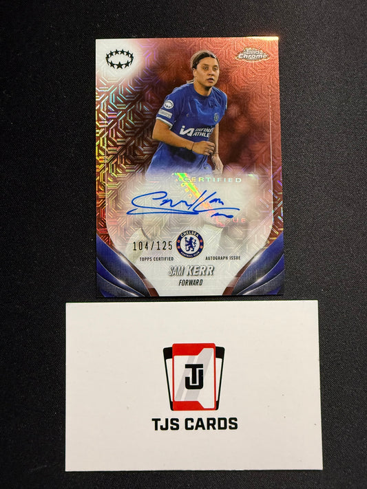 Sam Kerr - Rose Gold Mojo Auto /125 - TOPPS Chrome UWCL 2023/24