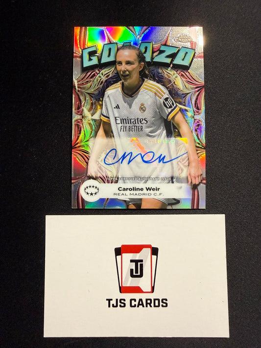 Caroline Weir - Golazo Auto /99 - TOPPS Chrome UWCL 2023/24