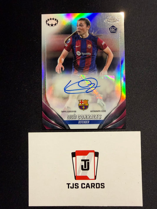 Lucia Corrales - Rookie Auto - TOPPS Chrome UWCL 2023/24
