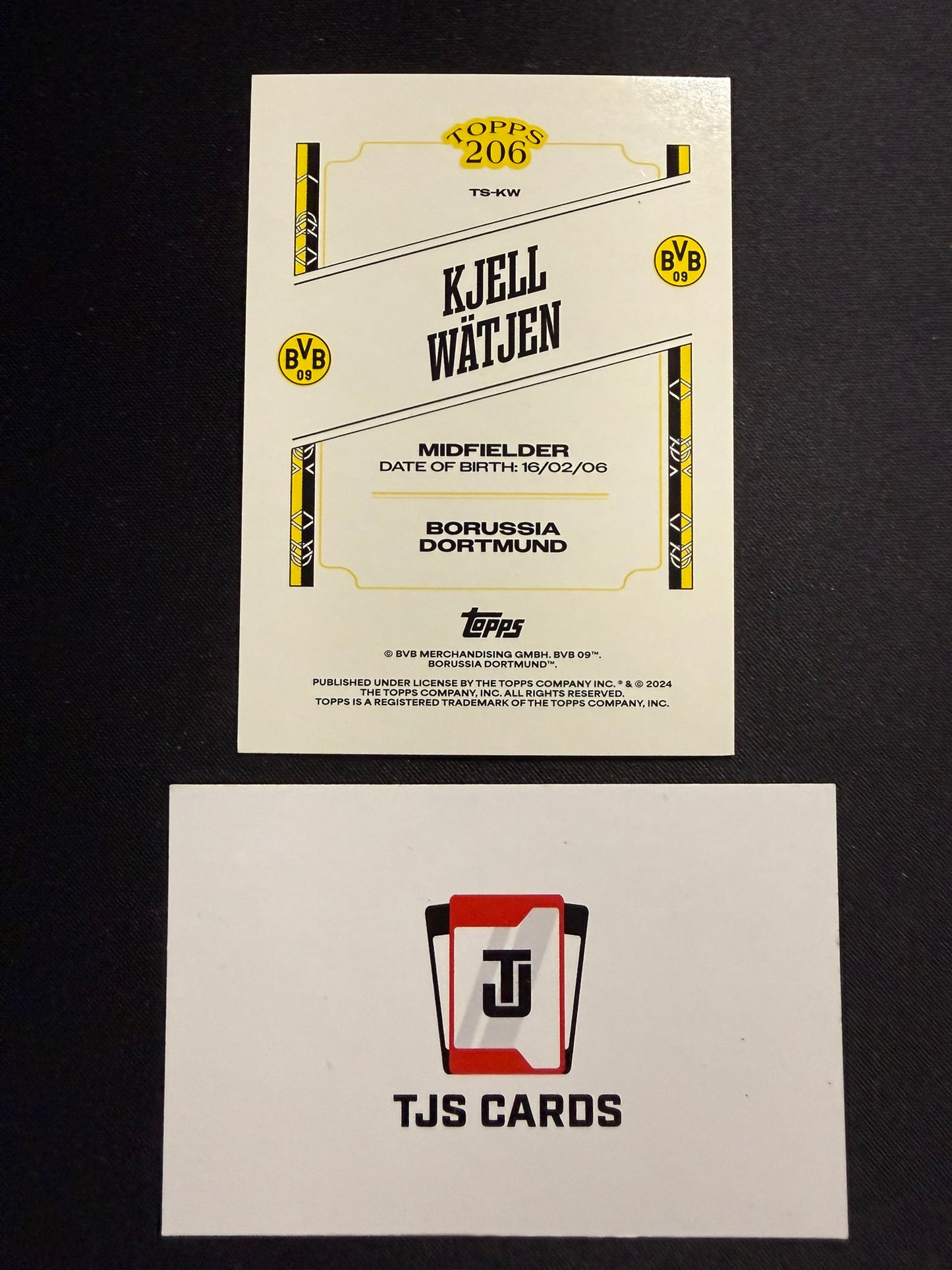 Kjell Watjen - Rookie Blue /150 - TOPPS Borussia Dortmund Team Set 2024/25