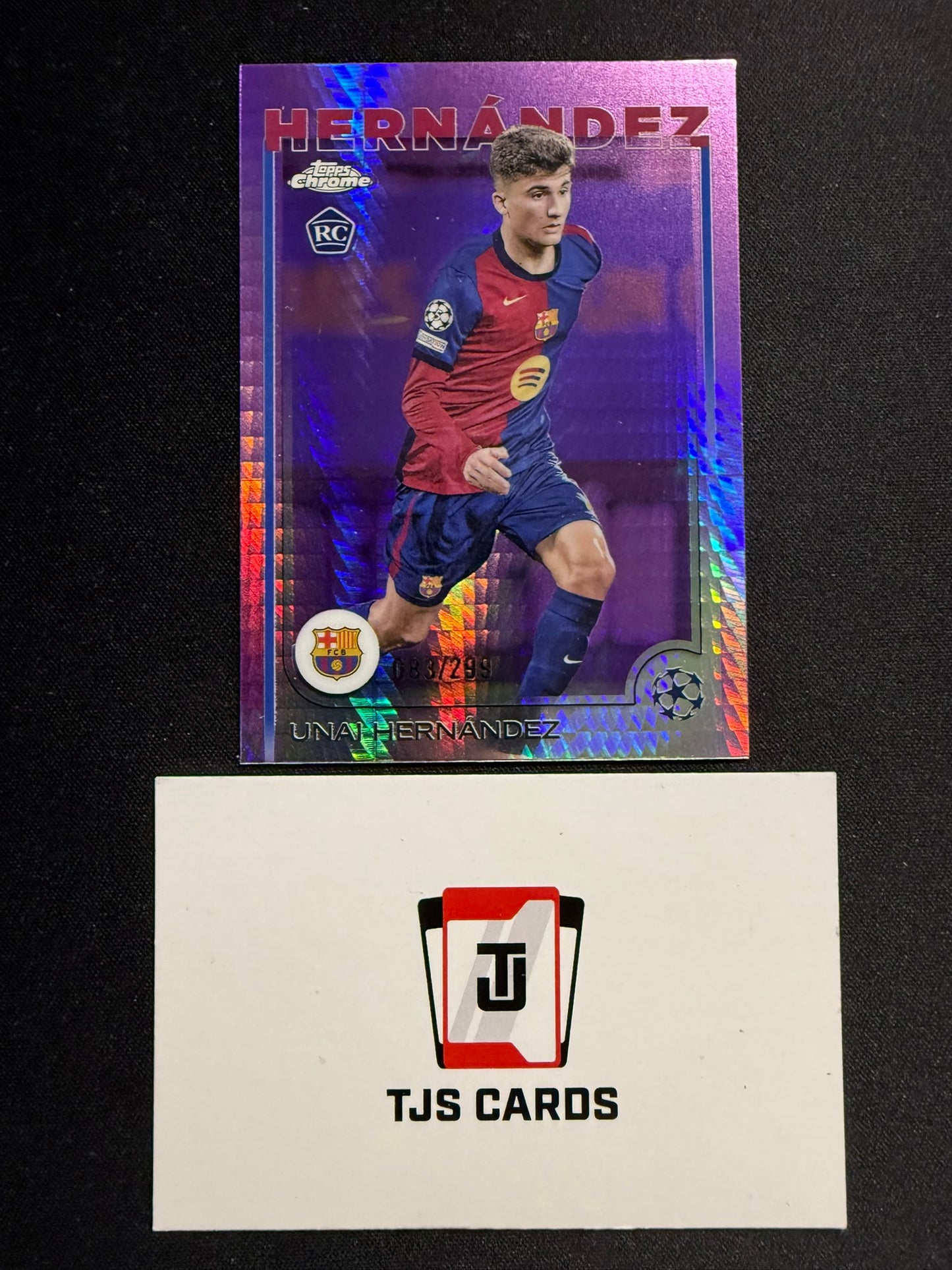 Unai Hernandez - Rookie Violet Prism /299 - TOPPS Chrome UCC 2024/25