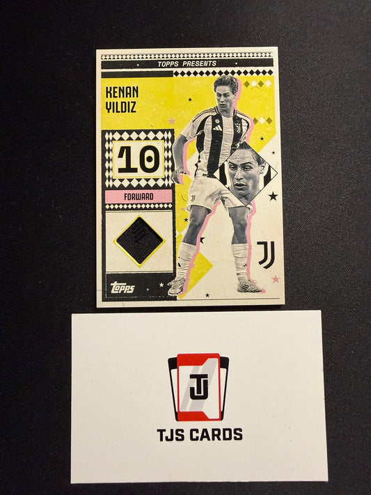 Kenan Yildiz - Match-Worn Patch - TOPPS Juventus Team Set 2024/25