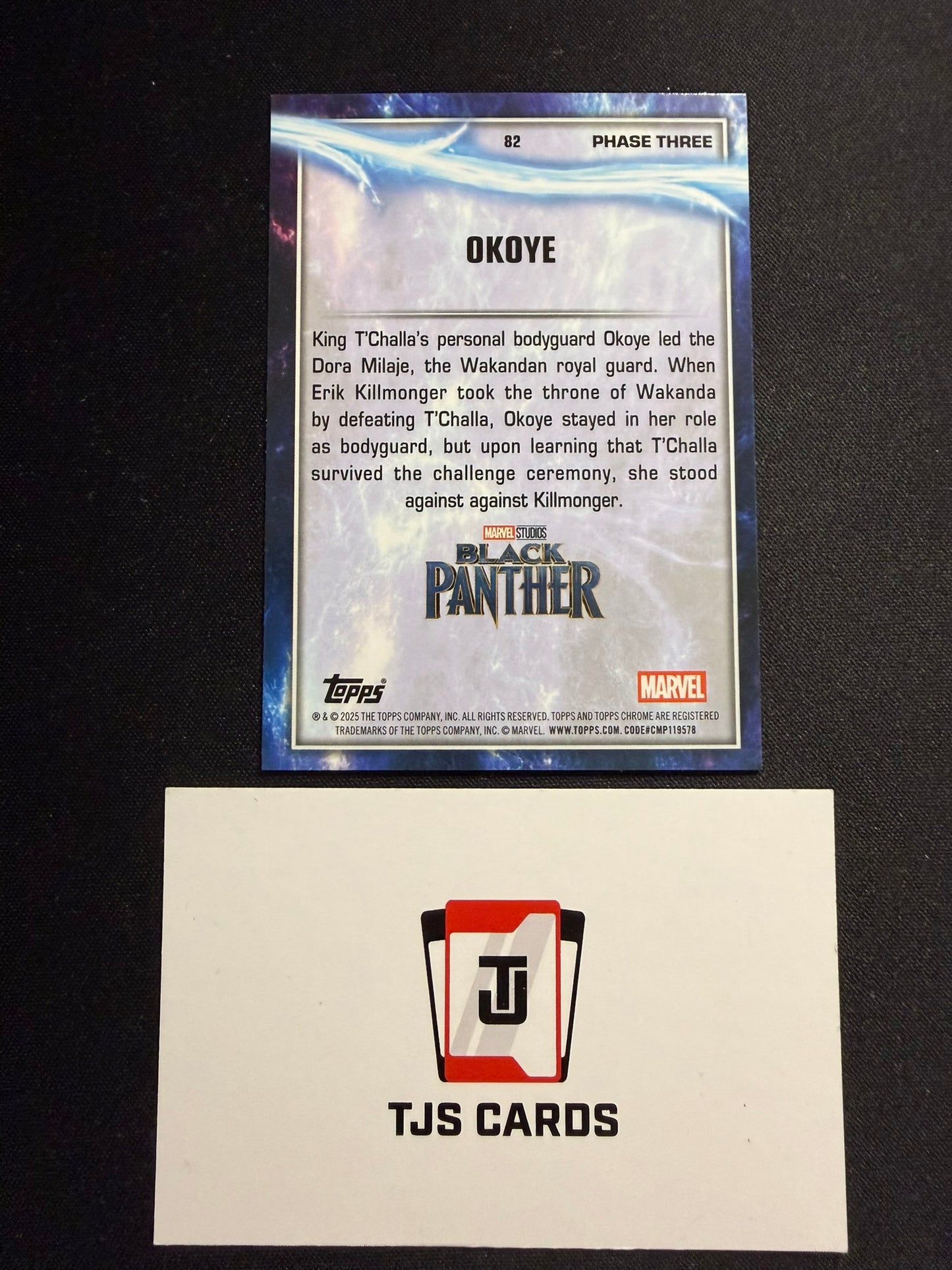 Okoye - Captain America Refractor /76 - TOPPS Chrome Marvel Studios 2025