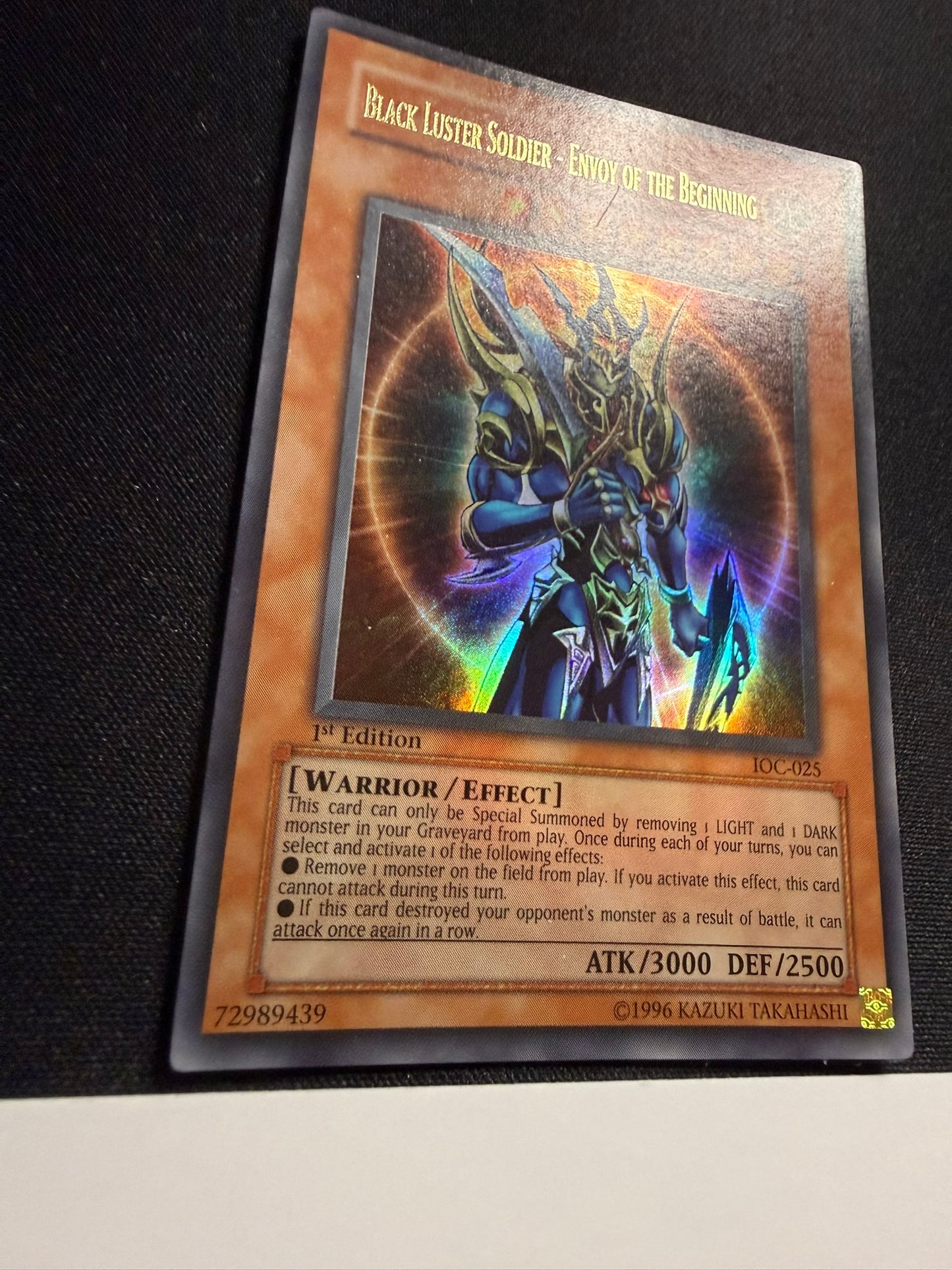 Black Luster Soldier - Envoy Of The Beginning - Ultra Rare 1st Edition IOC-025 - LP - YuGiOh
