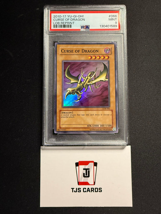 Curse Of Dragon - PSA 9 - Super Rare LOB-066 - YuGiOh