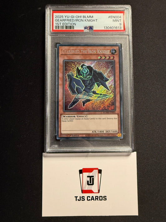 Gearfried The Iron Knight - PSA 9 - Secret Rare 1st Edition BLMM-EN004 - YuGiOh