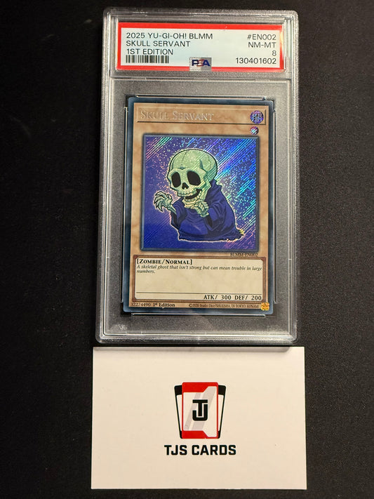 Skull Servant - PSA 8 - Secret Rare 1st Edition BLMM-EN002 - YuGiOh