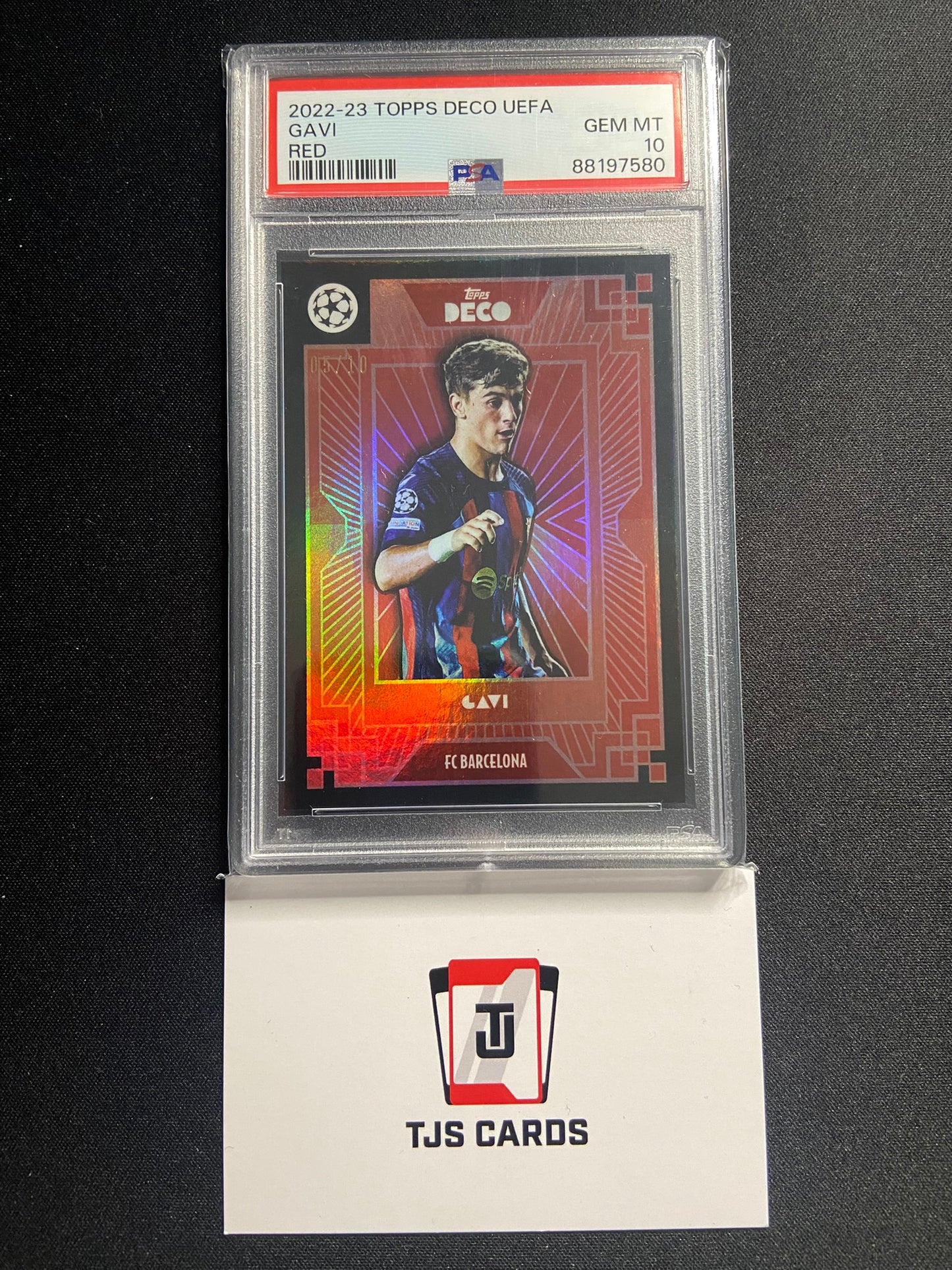 Gavi - PSA 10 - Red /10 - TOPPS Deco 2022/23