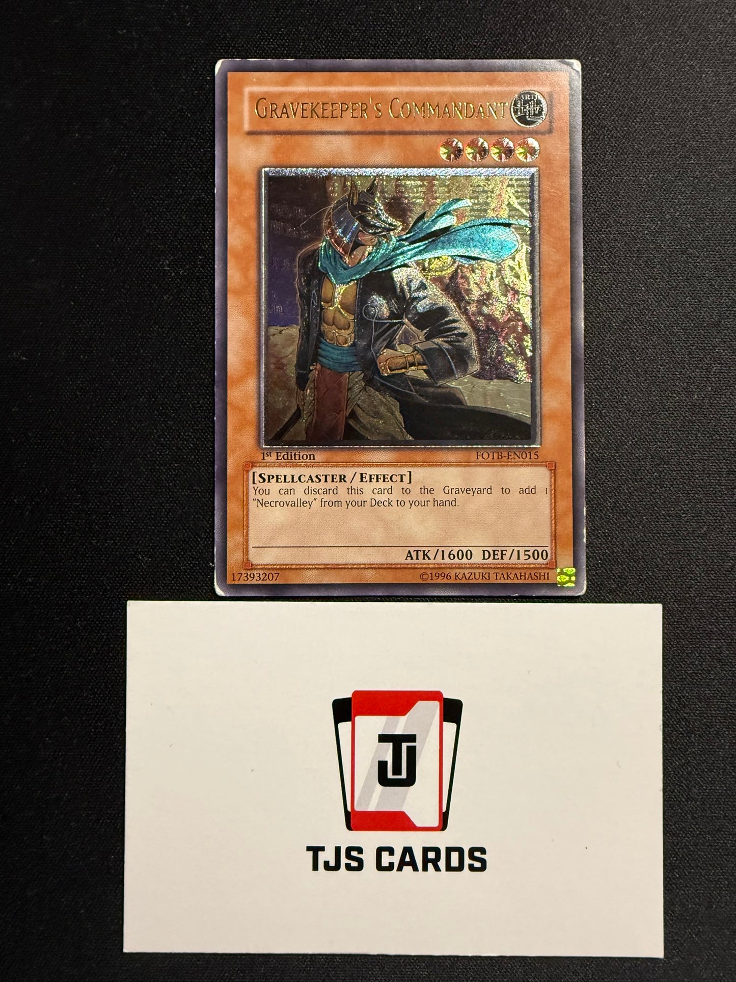 Gravekeeper's Commandant - Ultimate Rare 1st Edition FOTB-EN015 - HP - YuGiOh