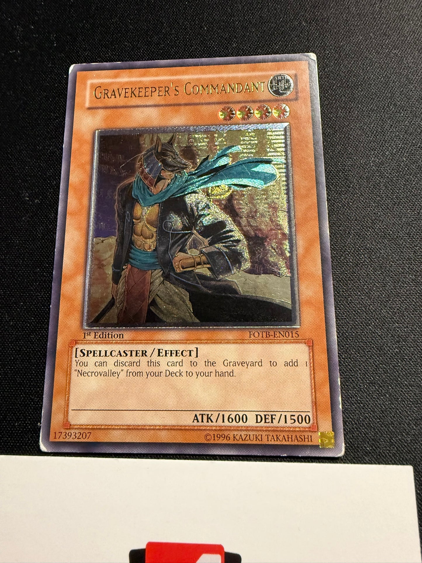 Gravekeeper's Commandant - Ultimate Rare 1st Edition FOTB-EN015 - HP - YuGiOh