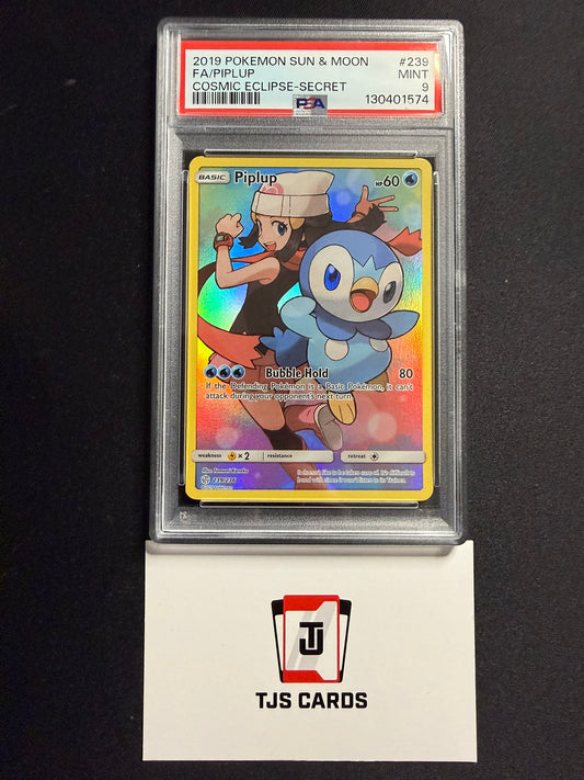 Piplup - PSA 9 - Cosmic Eclipse 239/236 - Pokemon