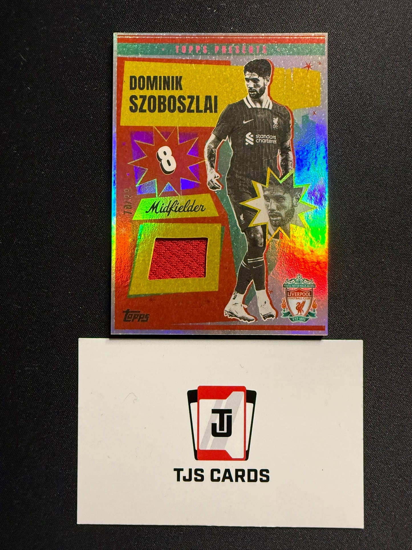 Dominik Szoboszlai - Player-Worn Patch /99 - TOPPS Liverpool Team Set 2024/25