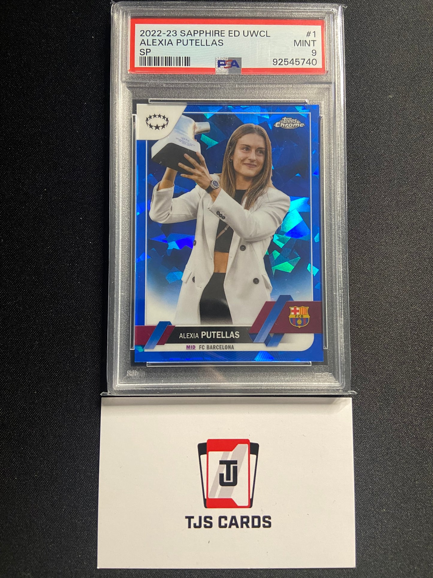Alexia Putellas - PSA 9 - Image Variation SP - TOPPS Sapphire UWCL 2022/23