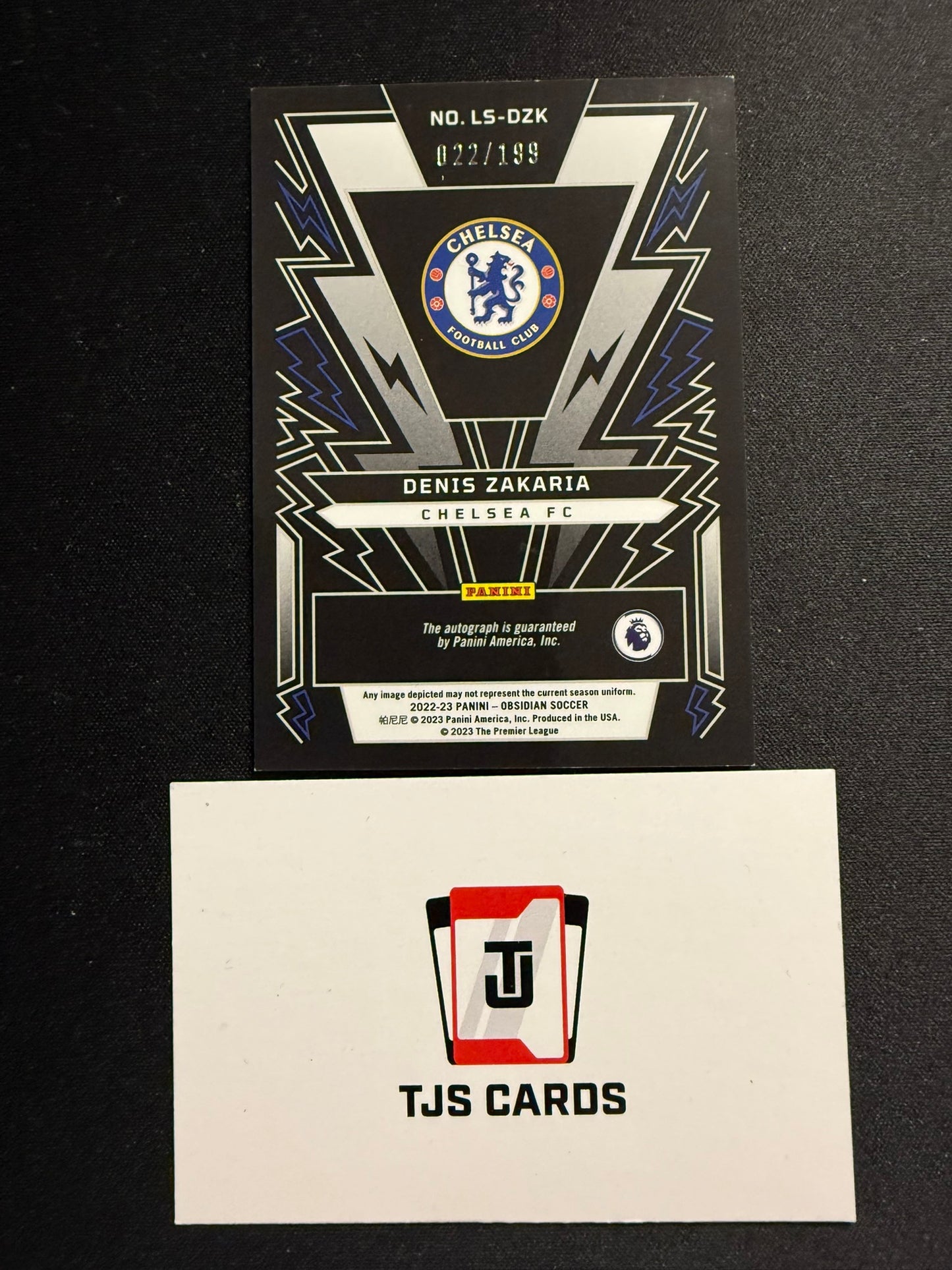 Denis Zakaria - Auto /199 - Panini Obsidian 2022/23