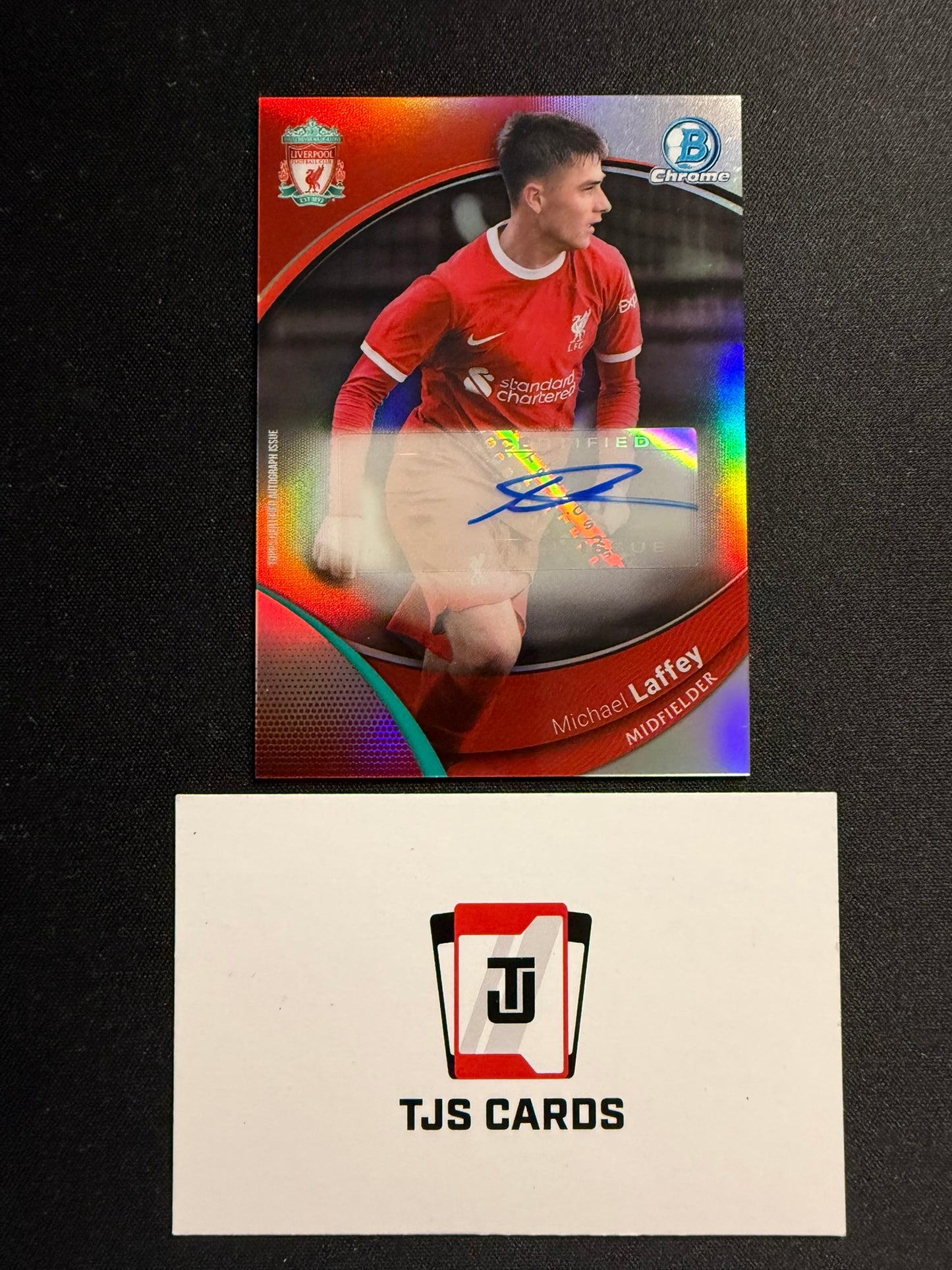 Michael Laffey - Bowman Auto - TOPPS Liverpool Chrome 2023/24