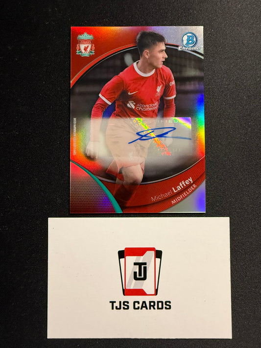 Michael Laffey - Bowman Auto - TOPPS Liverpool Chrome 2023/24