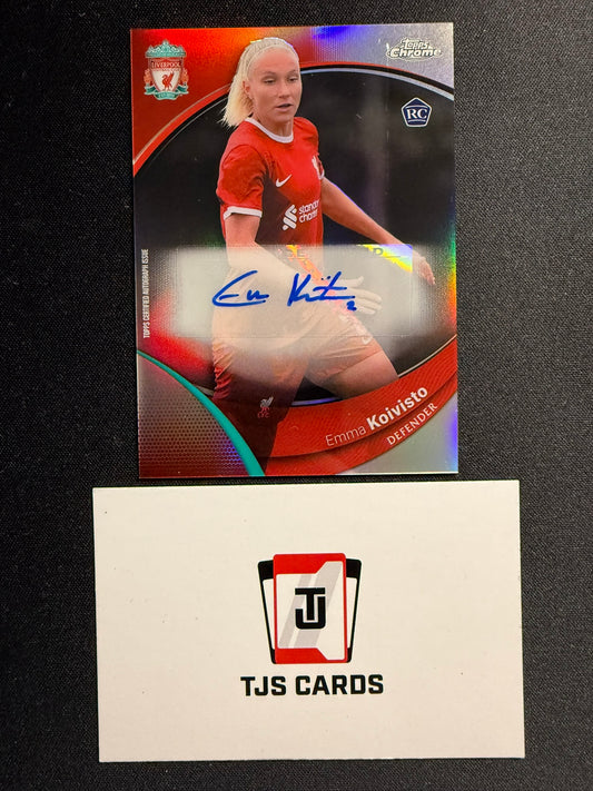 Emma Koivisto - Rookie Auto - TOPPS Liverpool Chrome 2023/24
