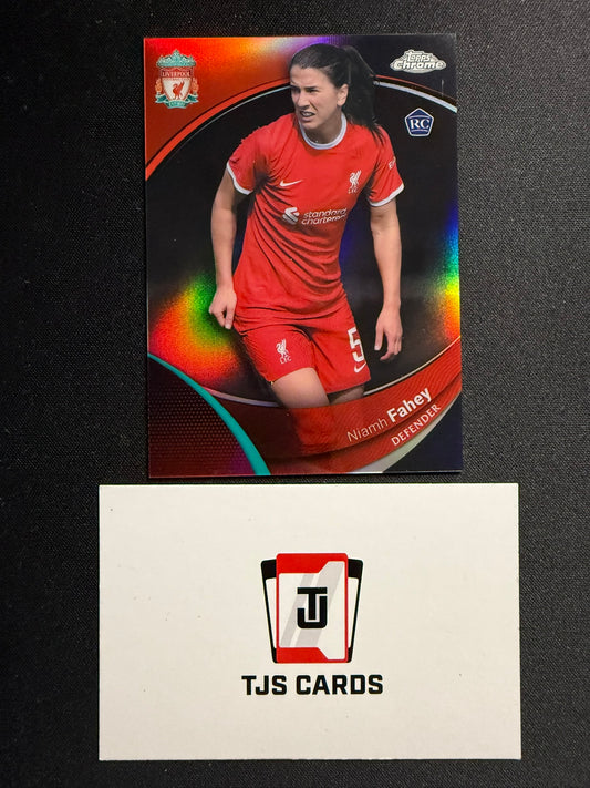 Niamh Fahey - Rookie Black /10 - TOPPS Liverpool Chrome 2023/24