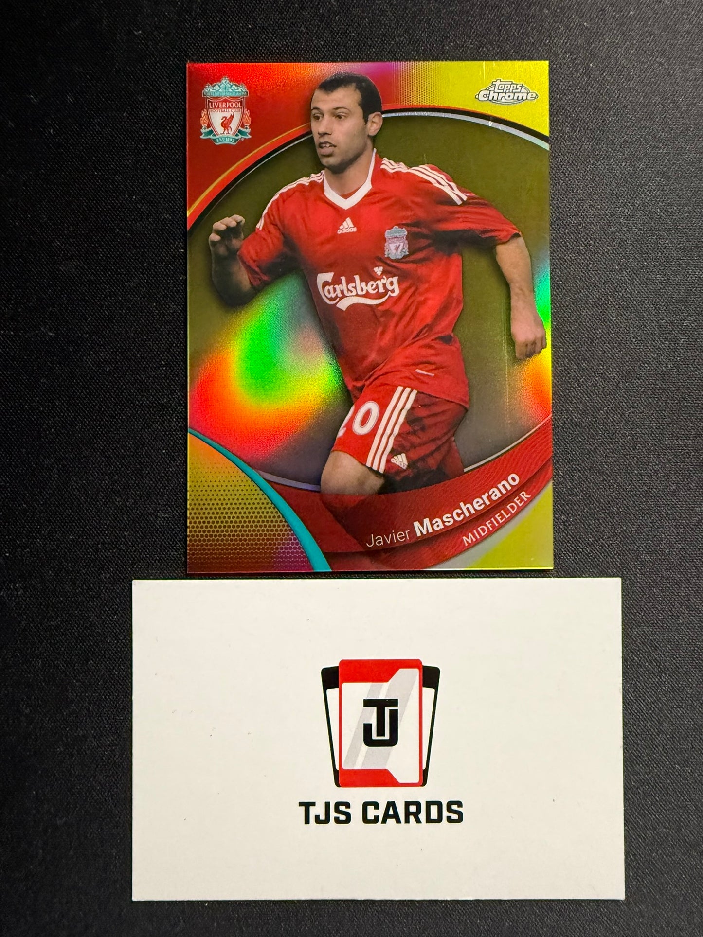 Javier Mascherano - Yellow /75 - TOPPS Liverpool Chrome 2023/24