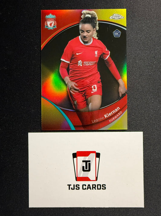Leanne Kiernan - Rookie Yellow /75 - TOPPS Liverpool Chrome 2023/24