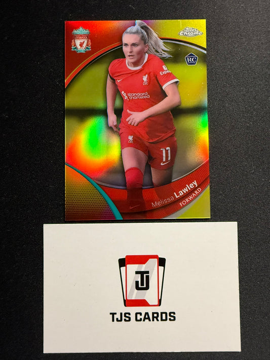 Melissa Lawley - Rookie Yellow /75 - TOPPS Liverpool Chrome 2023/24