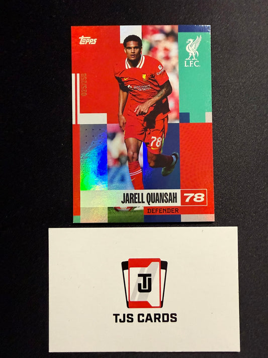 Jarell Quansah - Blue /250 - TOPPS Liverpool Team Set 2024/25