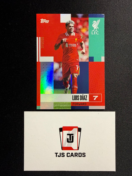Luis Diaz - Blue /250 - TOPPS Liverpool Team Set 2024/25