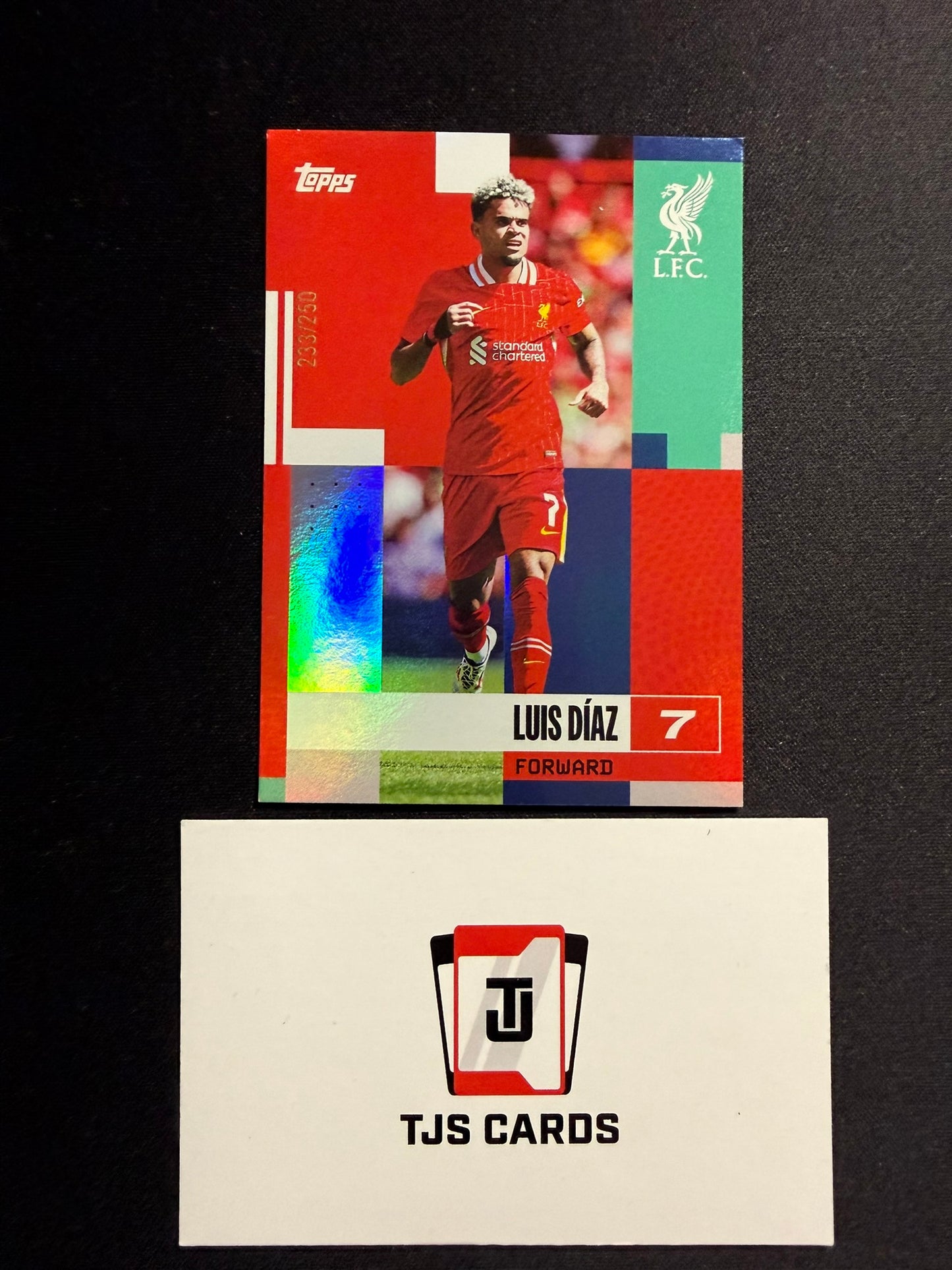 Luis Diaz - Blue /250 - TOPPS Liverpool Team Set 2024/25
