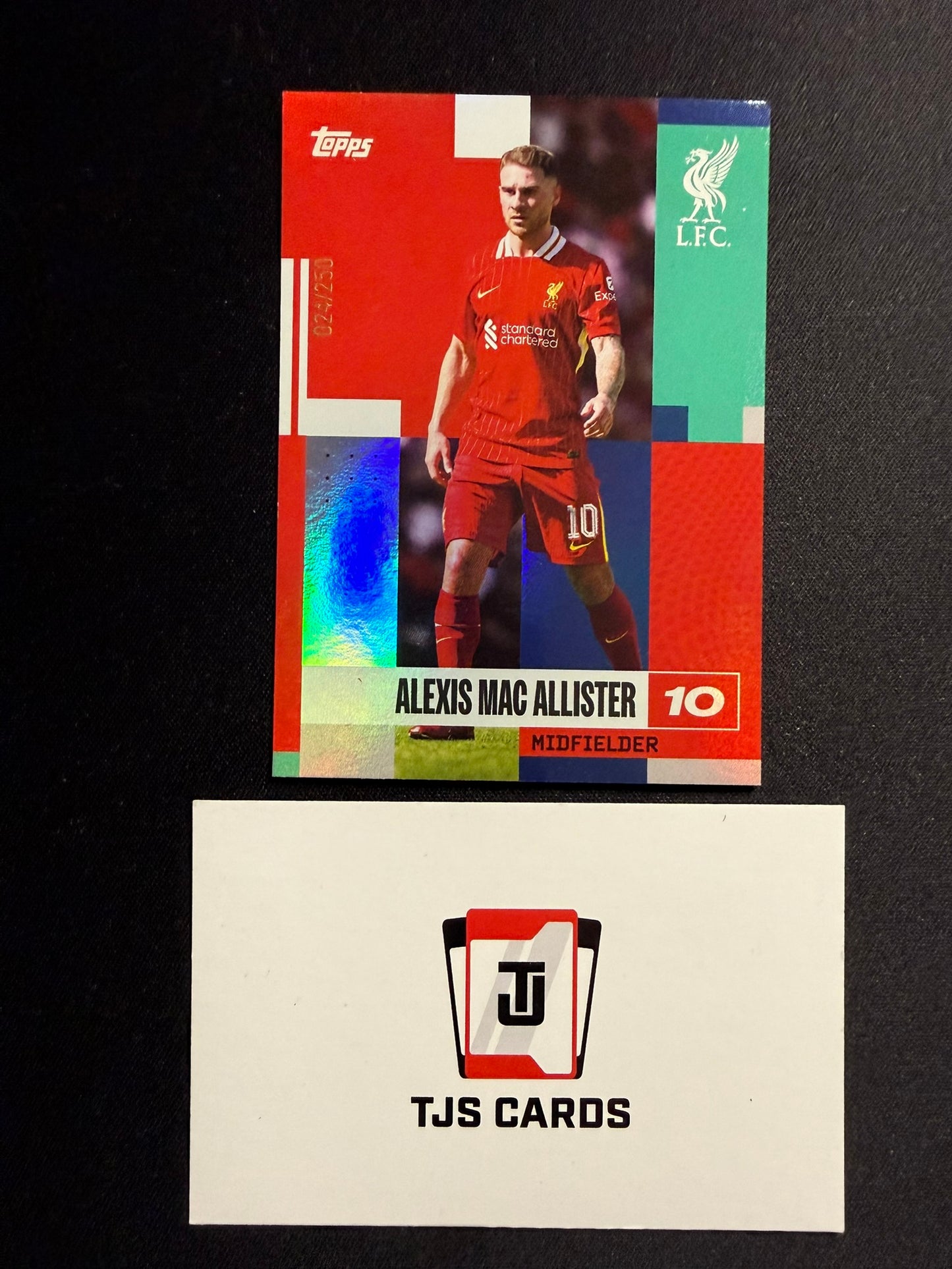 Alexis Mac Allister - Blue /250 - TOPPS Liverpool Team Set 2024/25