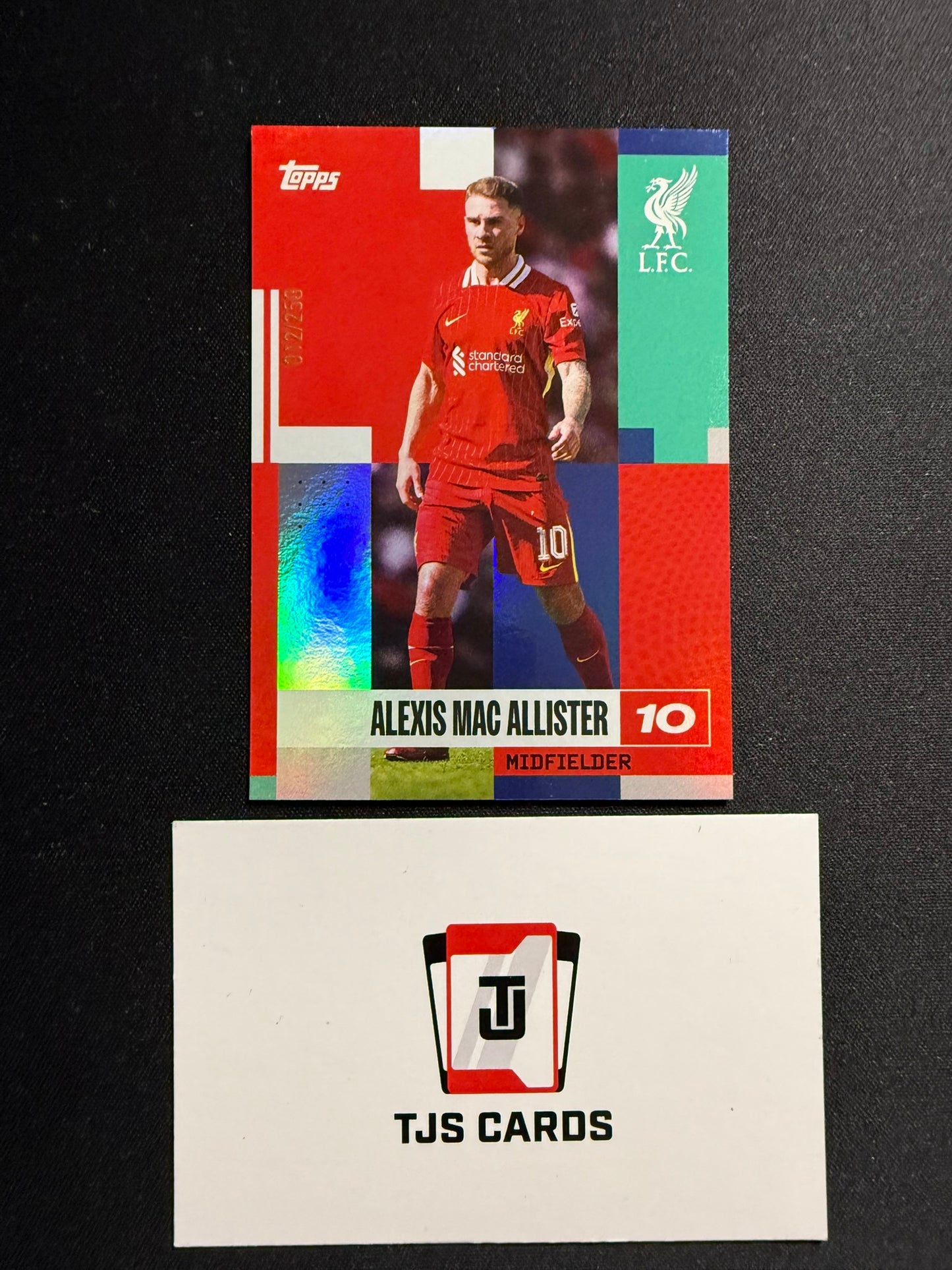 Alexis Mac Allister - Blue /250 - TOPPS Liverpool Team Set 2024/25