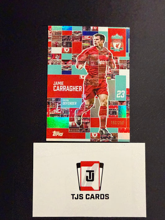 Jamie Carragher - Blue /250 - TOPPS Liverpool Team Set 2024/25