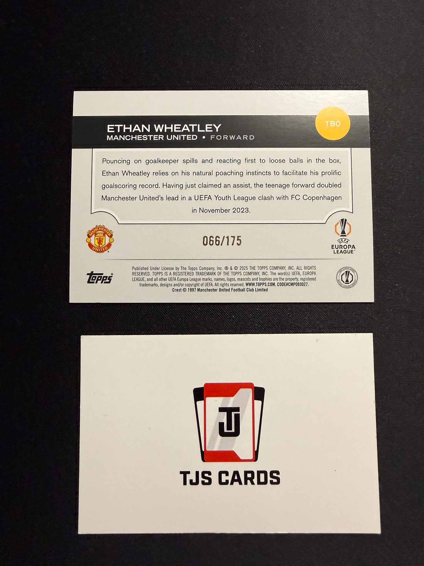 Ethan Wheatley - Rookie Yellow /175 - TOPPS UCC 2024/25