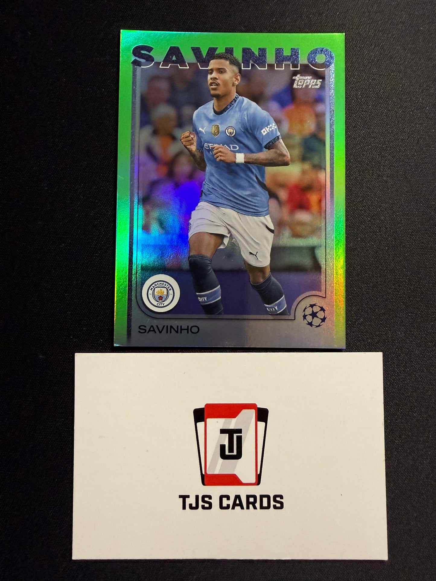 Savinho - Neon Green /199 - TOPPS UCC 2024/25