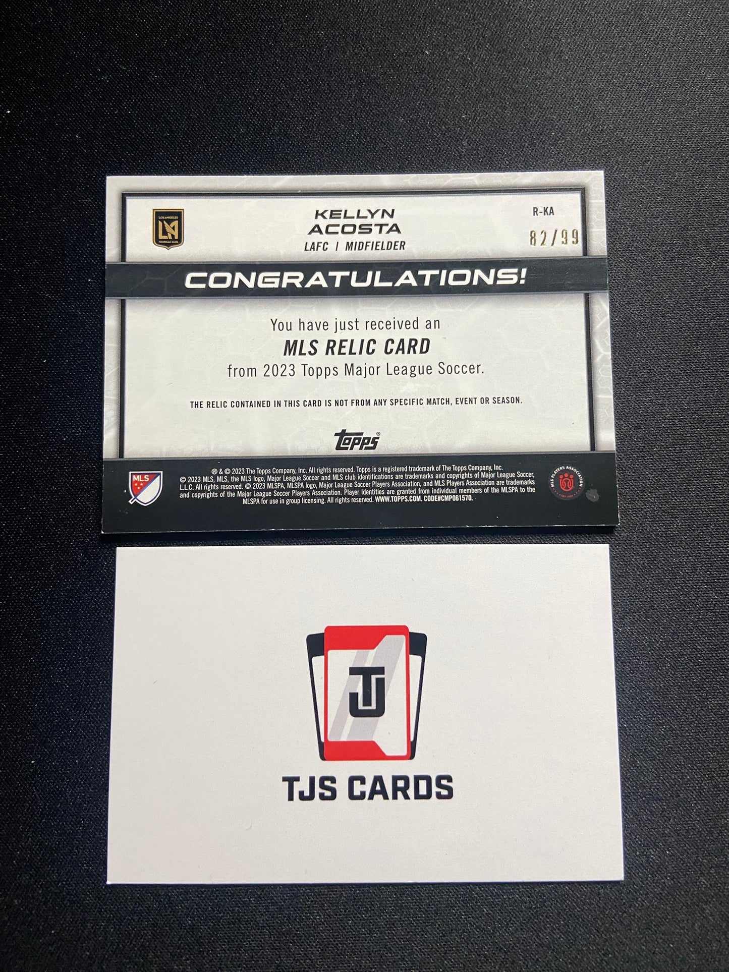 Kellyn Acosta - Player-Worn Patch /99 - TOPPS MLS 2023