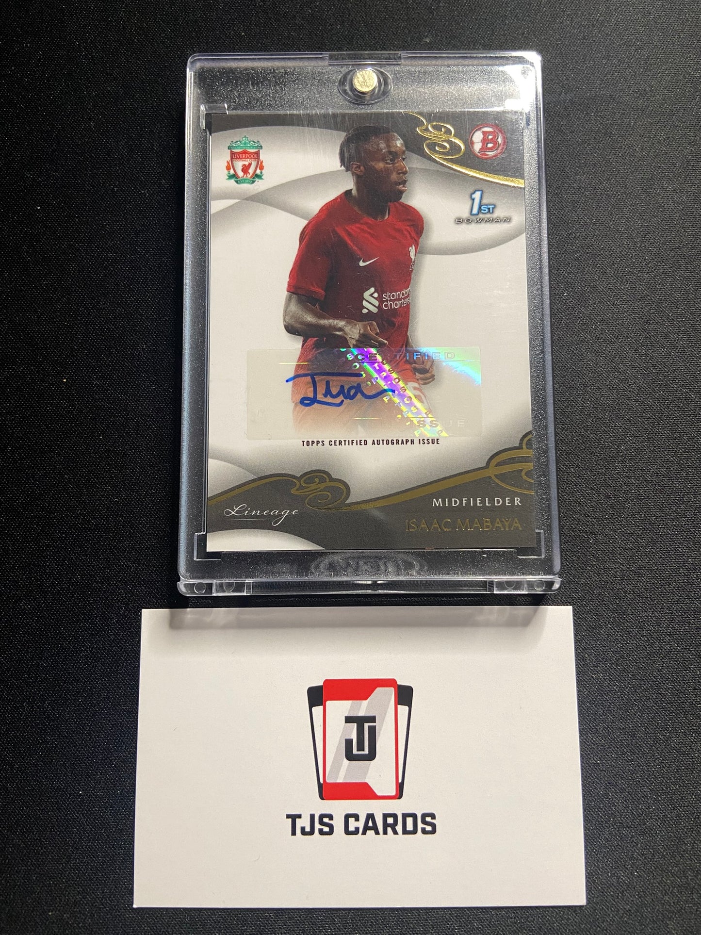 Isaac Mabaya - 1st Bowman Auto - TOPPS Liverpool Lineage 2022/23